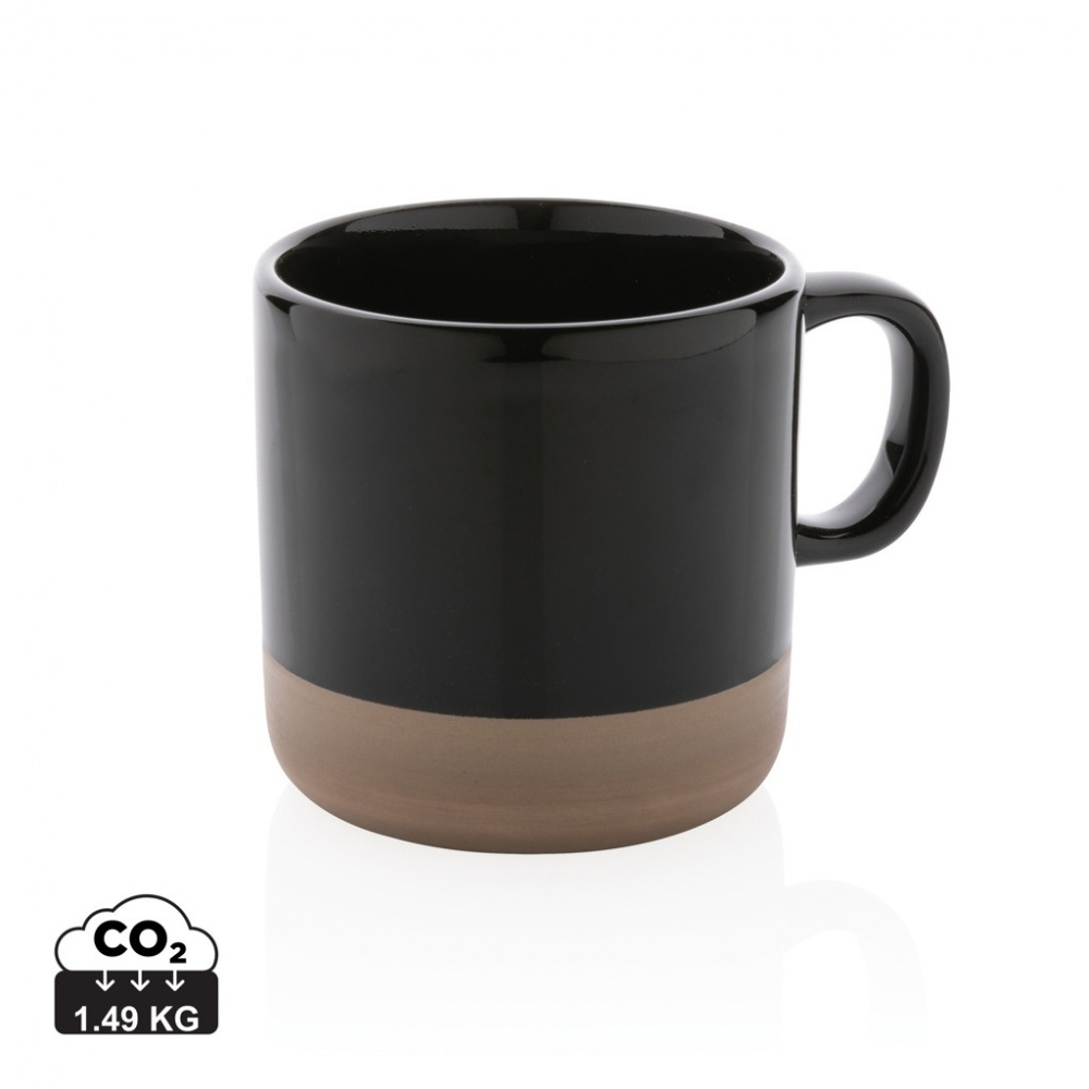 Logo trade promotional giveaway photo of: Glazed ceramic mug 360ml