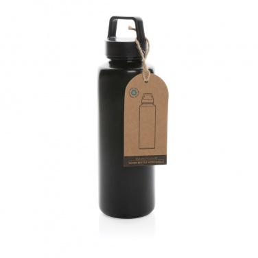 Logo trade advertising products image of: RCS certified recycled PP water bottle with handle