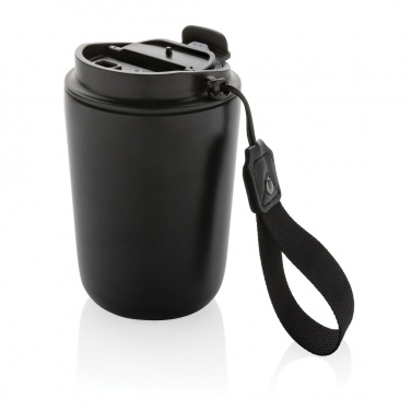 Logo trade corporate gifts picture of: Cuppa RCS re-steel vacuum tumbler with lanyard