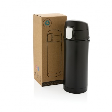 Logo trade business gift photo of: RCS Recycled stainless steel easy lock vacuum mug