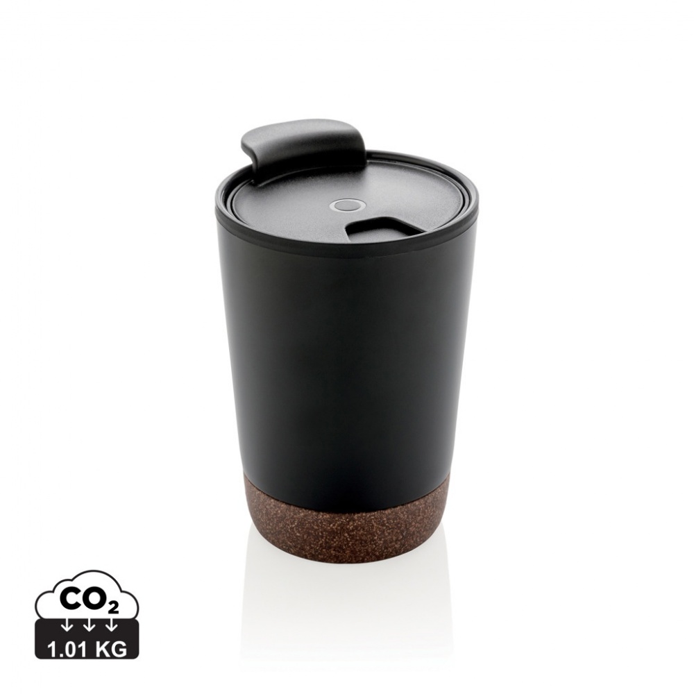 Logotrade advertising products photo of: GRS RPP stainless steel cork coffee tumbler