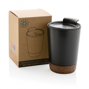 Logotrade promotional gift picture of: GRS RPP stainless steel cork coffee tumbler