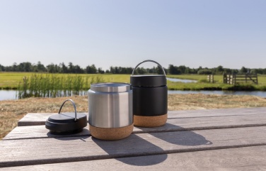 Logotrade promotional giveaway image of: Savory RCS certified recycled stainless steel foodflask