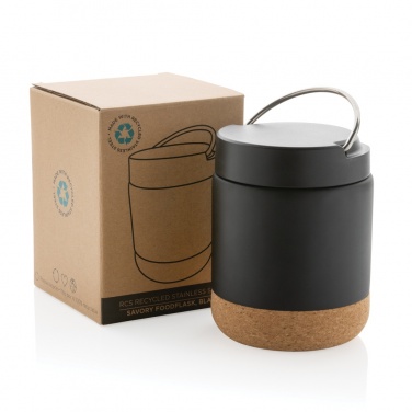 Logo trade promotional merchandise picture of: Savory RCS certified recycled stainless steel foodflask