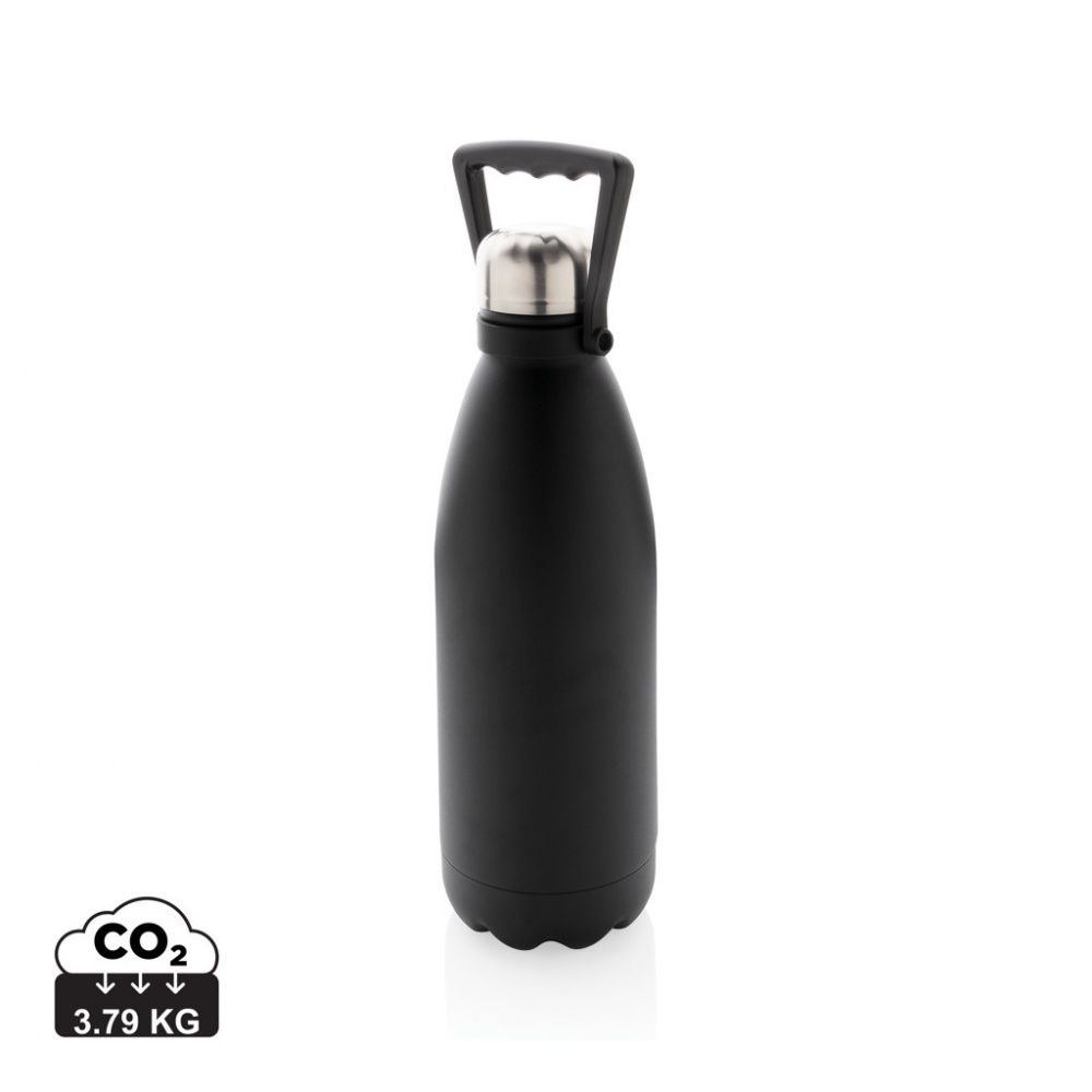 Logotrade promotional products photo of: RCS Recycled stainless steel large vacuum bottle 1.5L