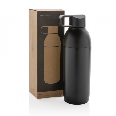 Logo trade promotional products image of: Flow RCS recycled stainless steel vacuum bottle
