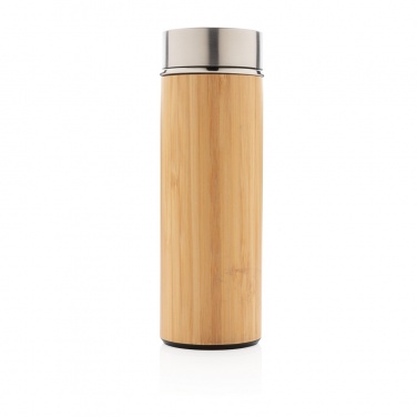 Logotrade promotional merchandise image of: Leak proof bamboo vacuum bottle