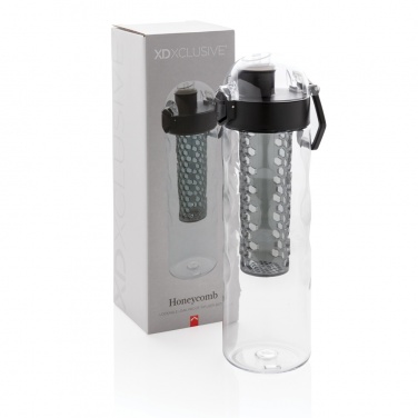 Logo trade corporate gifts image of: Honeycomb lockable leak proof infuser bottle