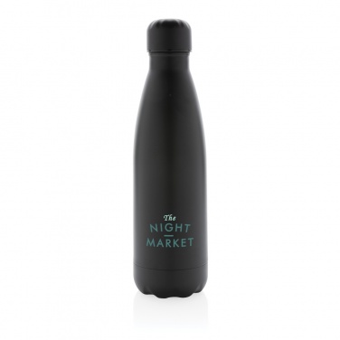 Logotrade promotional item image of: Solid colour vacuum stainless steel bottle 500 ml
