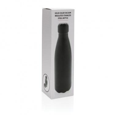 Logotrade promotional product image of: Solid colour vacuum stainless steel bottle 500 ml