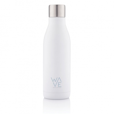 Logo trade promotional merchandise image of: UV-C steriliser vacuum stainless steel bottle