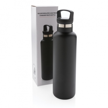 Logo trade promotional giveaways image of: Vacuum insulated leak proof standard mouth bottle