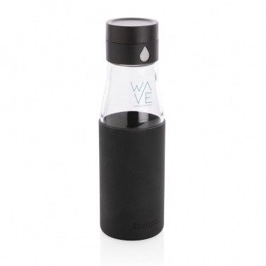 Logotrade advertising product image of: Ukiyo glass hydration tracking bottle with sleeve