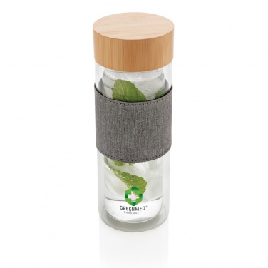 Logo trade promotional gift photo of: Impact double wall borosilicate glass bottle