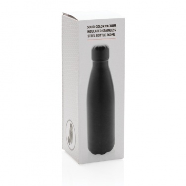 Logo trade promotional gift photo of: Solid colour vacuum stainless steel bottle 260ml