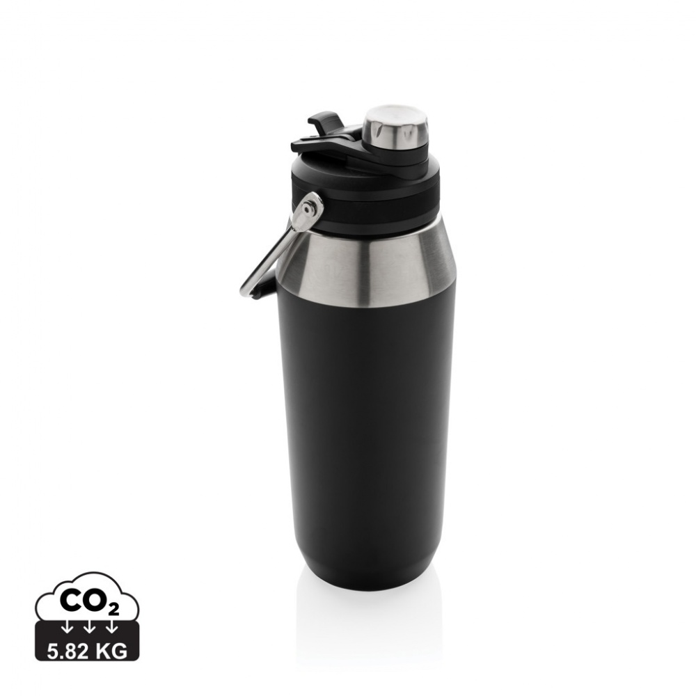 Logo trade advertising products image of: Vacuum stainless steel dual function lid bottle 1L