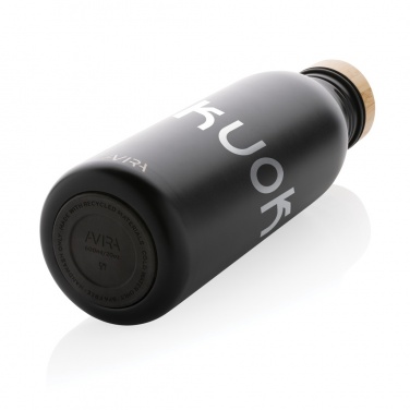Logo trade advertising product photo of: Avira Alcor RCS Re-steel single wall water bottle 600 ML