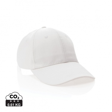 Logo trade advertising products image of: Impact 6 panel 280gr Recycled cotton cap with AWARE™ tracer