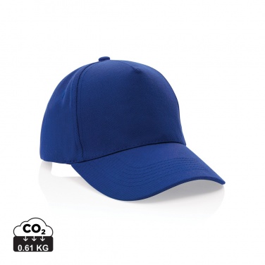 Logo trade corporate gifts picture of: Impact 5panel 280gr Recycled cotton cap with AWARE™ tracer