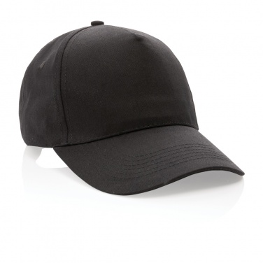 Logo trade promotional giveaway photo of: Impact 5 panel 190gr Recycled cotton cap with AWARE™ tracer