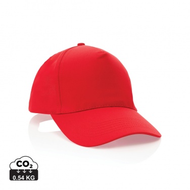 Logotrade corporate gift image of: Impact 5 panel 190gr Recycled cotton cap with AWARE™ tracer