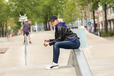 Logo trade promotional items image of: Impact AWARE™ Brushed rcotton 5 panel trucker cap 190gr