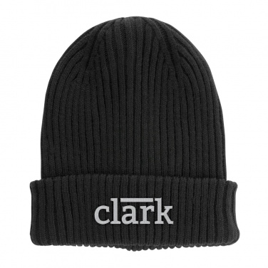 Logo trade promotional products image of: Impact AWARE™  Polylana® double knitted beanie