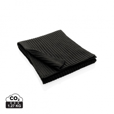 Logotrade promotional products photo of: Impact AWARE™ Polylana® knitted scarf 180 x 25cm