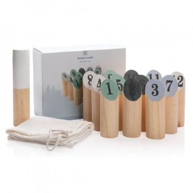 Logo trade promotional merchandise picture of: Wooden scatter set