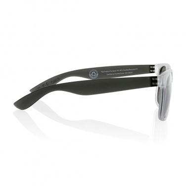 Logo trade promotional gift photo of: Gleam RCS recycled PC mirror lens sunglasses