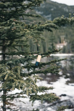 Logo trade promotional item photo of: Bamboo and RCS certfied recycled plastic torch