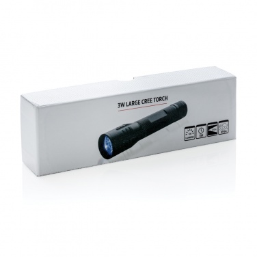 Logo trade promotional giveaways picture of: 3W large CREE torch