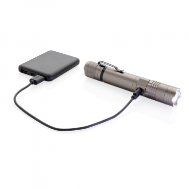 Logotrade promotional merchandise photo of: Rechargeable 3W flashlight