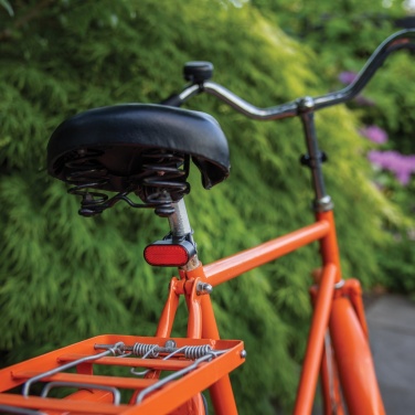 Logo trade promotional product photo of: Lumino RCS recycled plastic USB re-chargeable bike light set