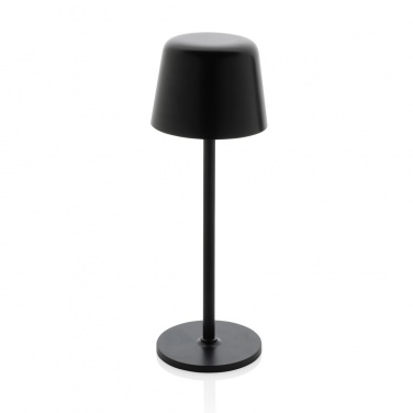 Logo trade business gifts image of: Zenic RCS recycled plastic USB re-chargable table lamp