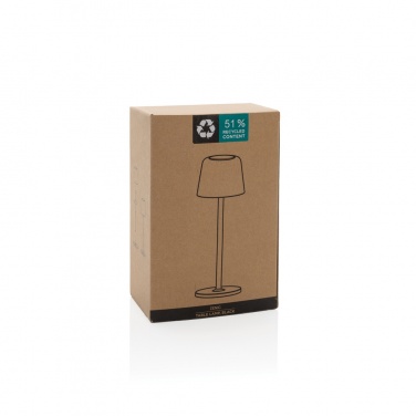Logotrade promotional gift image of: Zenic RCS recycled plastic USB re-chargable table lamp