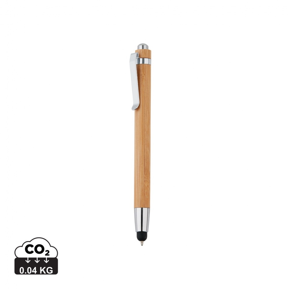 Logo trade promotional gifts image of: Bamboo stylus pen