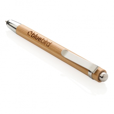 Logo trade corporate gifts picture of: Bamboo stylus pen