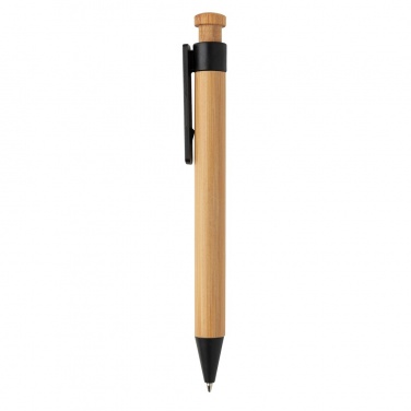 Logotrade promotional merchandise picture of: Bamboo pen with wheatstraw clip