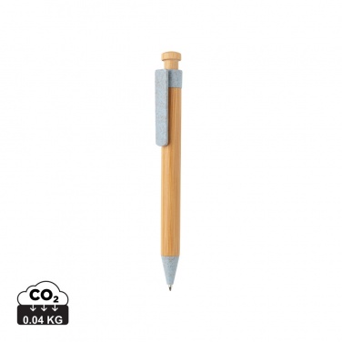 Logotrade corporate gift image of: Bamboo pen with wheatstraw clip
