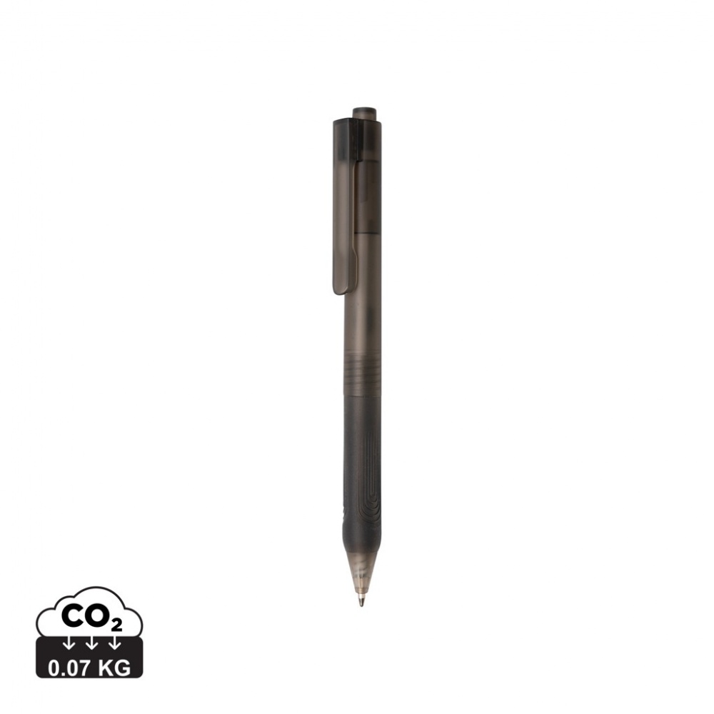 Logotrade corporate gift image of: X9 frosted pen with silicone grip