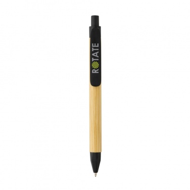 Logo trade promotional items image of: Write responsible recycled paper barrel pen