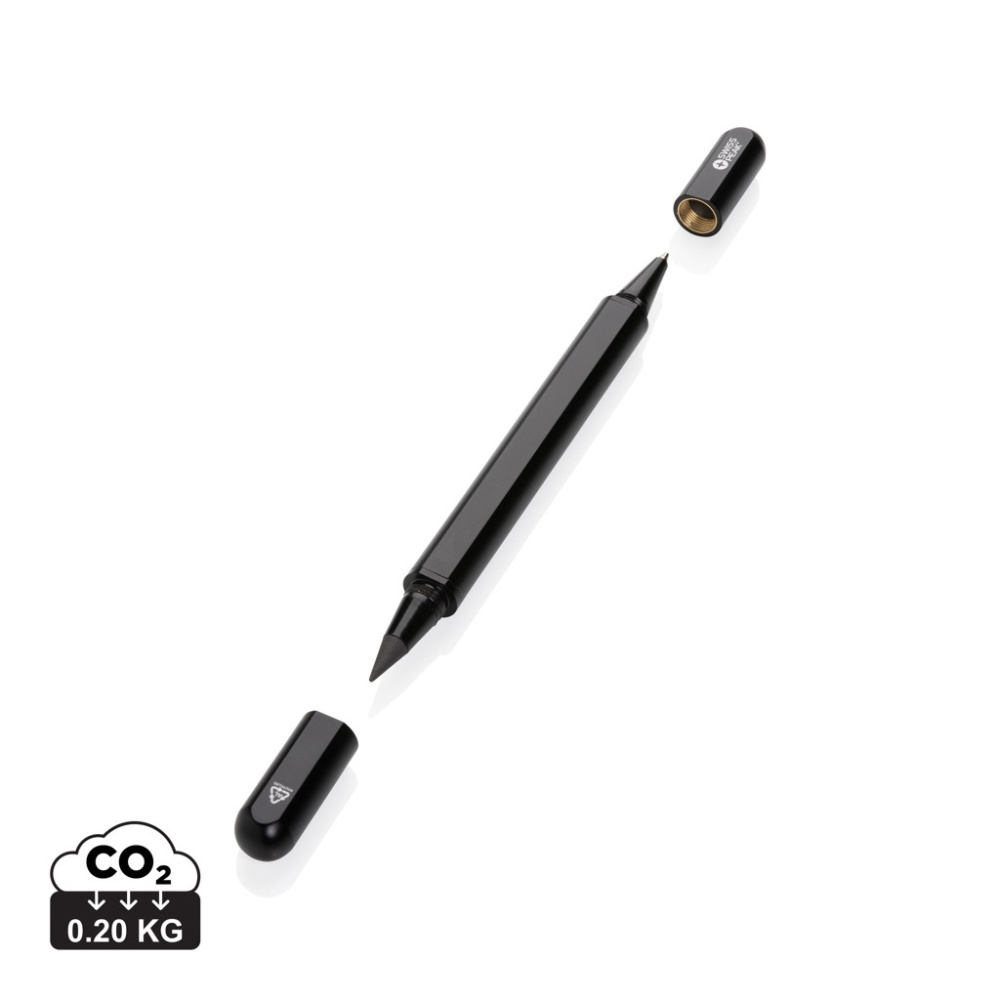 Logotrade corporate gifts photo of: Swiss Peak Storm RCS recycled aluminum dual tip pen