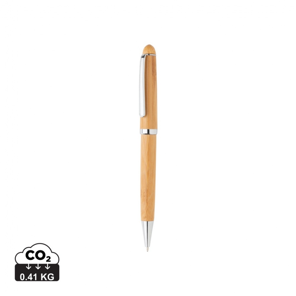 Logo trade promotional gift photo of: Bamboo pen in box