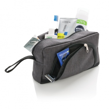 Logotrade promotional item picture of: Classic two tone toiletry bag