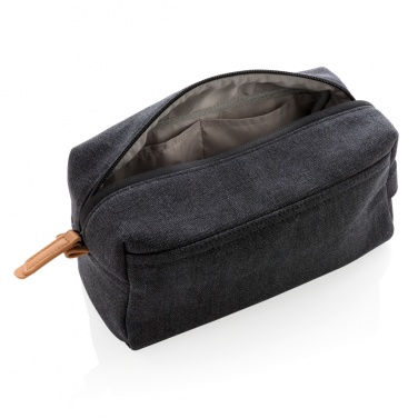Logo trade promotional merchandise photo of: Canvas toiletry bag PVC free
