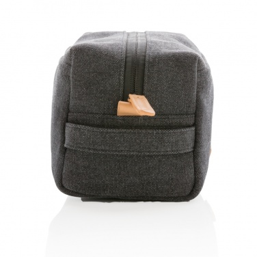 Logo trade corporate gifts picture of: Canvas toiletry bag PVC free