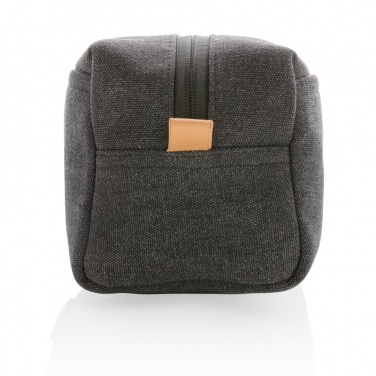 Logotrade promotional gift image of: Canvas toiletry bag PVC free