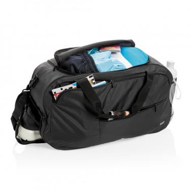 Logo trade promotional merchandise image of: Swiss Peak AWARE™ RPET sports duffel bag