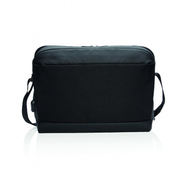 Logotrade promotional gift image of: Madrid RFID USB 15.6" laptop bag PVC free